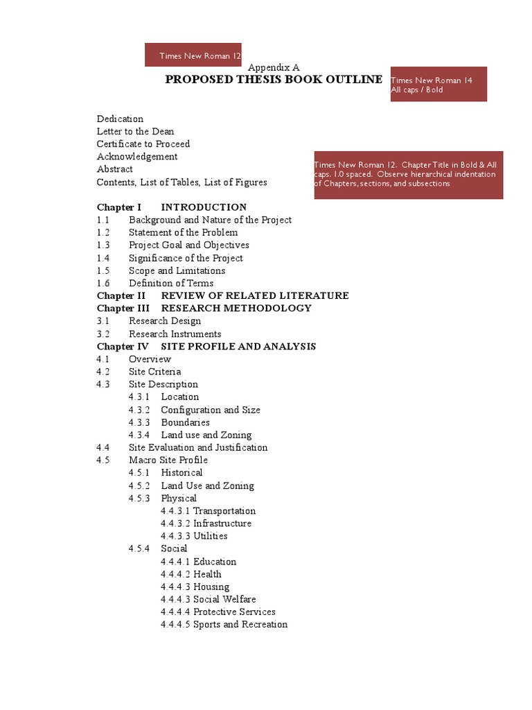 Thesis Proposal - Appendix A Template | PDF