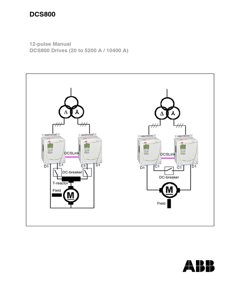 3ADW000196R0101 DCS800 12Pulse Manual e A PDF Transformer Relay