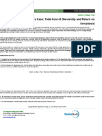 Business Case: Total Cost of Ownership and Return On Investment