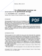 Ultrasound Abdominal Alternative Peritoneal Lavage: J. Chambers & Pilbrow