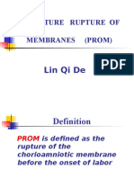 Premature Rupture of Membranes (Prom) : Lin Qi de