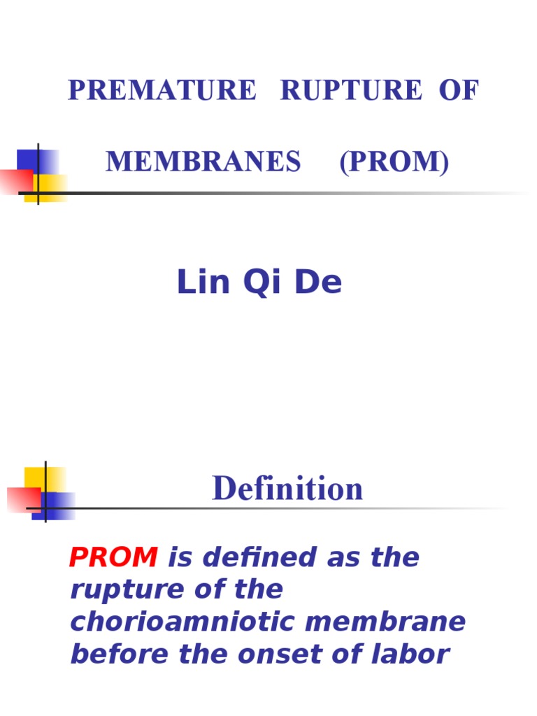 Understanding Premature Rupture of Membranes | PDF