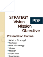 Strategy Vision Mission Objective
