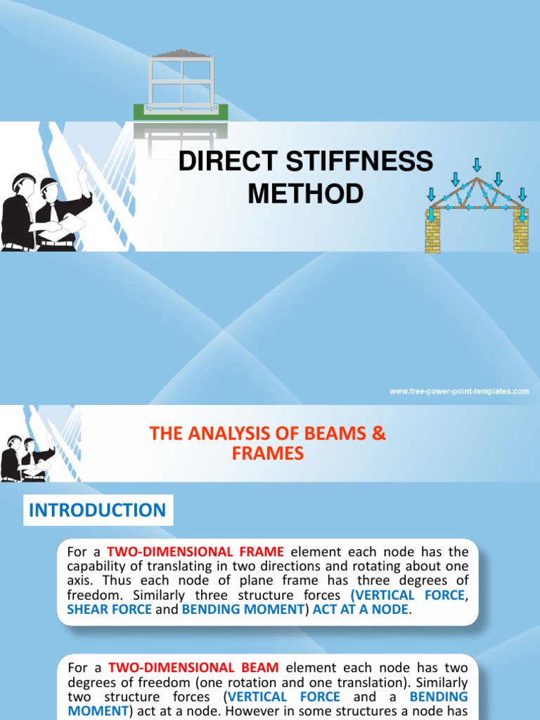 Direct Stiffness Method for Beams & Frames | PDF | Beam (Structure ...