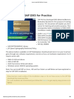 How To Install SAP IDES For Practice