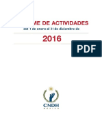 Resumen Ejecutivo Del Informe de La CNDH 2016