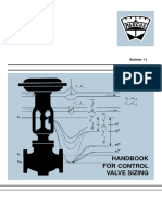 Handbook For Control Valve Sizing: Bulletin 1-I