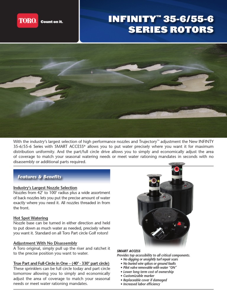 Toro Infinity 35-6/55-6 Series Rotors | PDF | Grey | Fire Sprinkler System