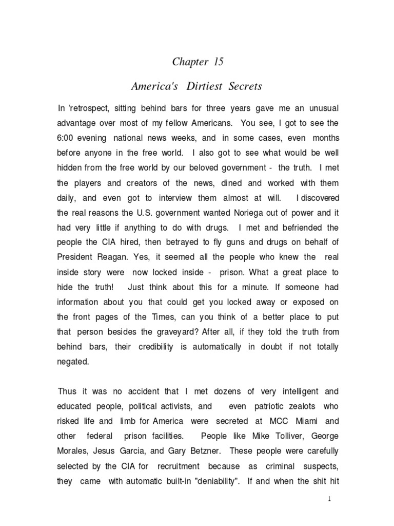 Chapter 15T America's Dirtiest Secrets PDF Federal Bureau Of