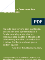 4 Dicas Para Fazer Uma Boa Apresentação