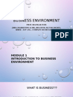 Business Environment: Prof. Shankar Iyer SHRM - SCP (Us), Company Secretary (CS) )
