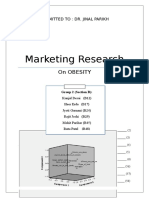Marketing Research: On Obesity