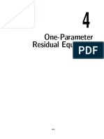 One-Parameter Residual Equations Visualized