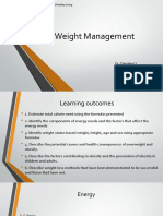 Weight Management 2016