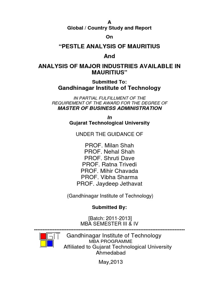 Mauritius PDF Government Politics (General)