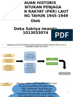 Tinjauan Historis Pembentukan Penjaga Keamanan Rakyat (PKR) Laut Lampung Tahun 1945-1949