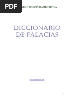 Diccionario de Falacias (RICARDO GARCÍA DAMBORENEA)