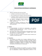 Procedimento Entrada Espaço Confinado-Infraero