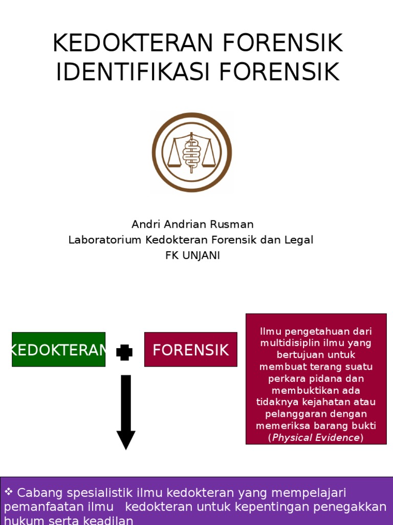 Kedokteran Forensik - Identifikasi Forensik | PDF