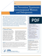 Fracture Prevention Treatments Postmenopausal Women Osteoporosis