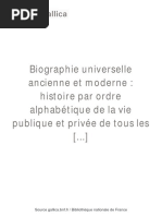 Biographie Universelle Ancienne Et Moderne (... ) Bpt6k51674f | PDF