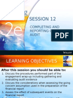 Session 12: Completing and Reporting On The Audit