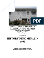 History of Minalin 1953