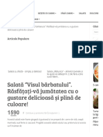 Salată - Visul Bărbatului - Răsfățați-Vă Jumătatea Cu o Gustare Delicioasă Și Plină de Culoare! - Bucatarul PDF