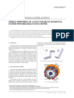 Torque smoothing of a fault tolerant segmental stator switched reluctance motor