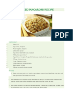 Baked Macaroni Recipe