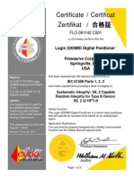 FLO 09-11-42 C001 Logix 3200MD IEC 61508 Certificate July 2010
