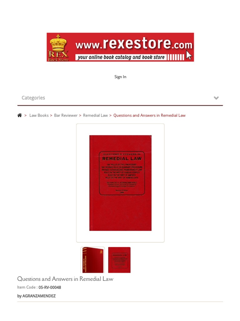 Questions and Answers in Remedial Law | PDF