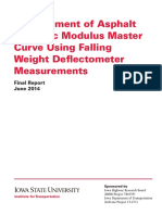 Development of Asphalt Dynamic Modulus Master Curve Using FWD Measurements