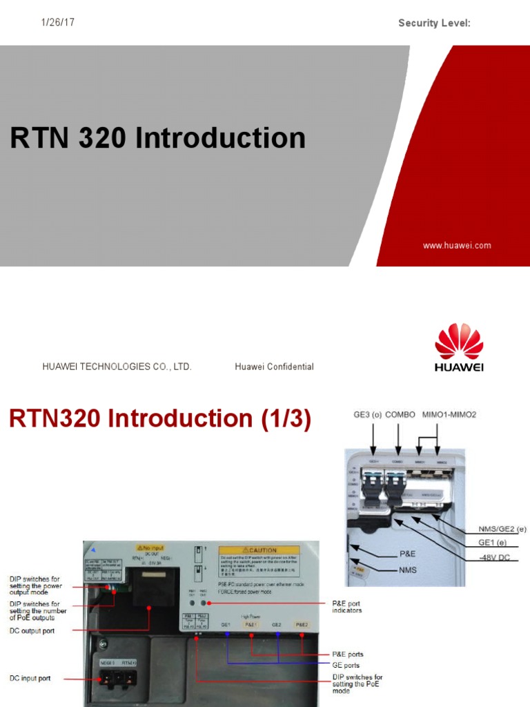RTN 320 Introduction: Security Level | PDF | Wi Fi | Electrical Connector