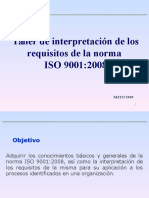 Taller de Interpretación de Los Requisitos de La Norma ISO 9001-2008