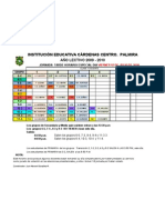 Horarios Especiales 2009-2010 - Viernes 02 de Julio