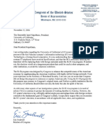 Rep. Eric Swalwell's Letter To UC President Janet Napolitano Regarding UCSF Layoffs