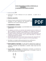 Determinacion de Pesos Moleculares A Partir de La Densidad