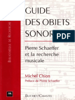 Guide Des Objets Sonores Pierre Schaeffer Et La Recherche Musicale