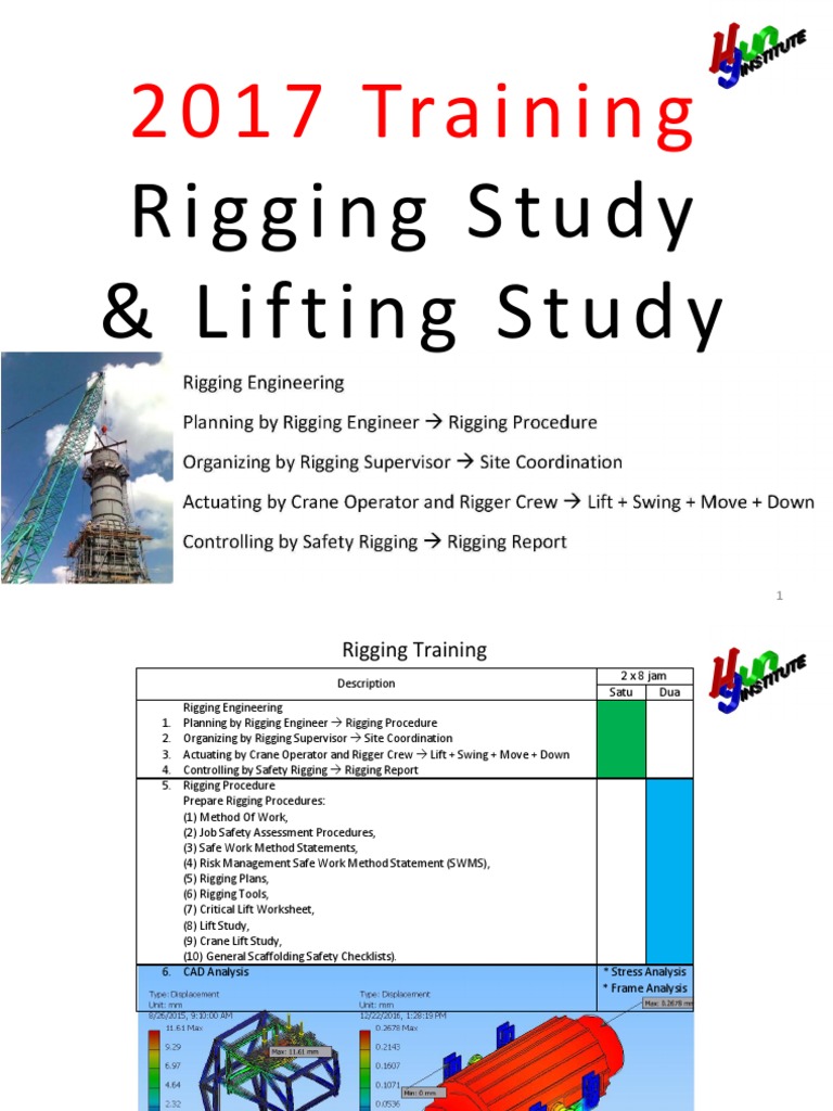 Rigging Study Lifting Study 2017 HaGun Training+ Crane (Machine
