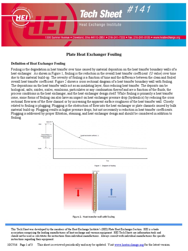 Plate Heat Exchangers Fouling | PDF | Heat Exchanger | Heat Transfer