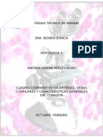 Cuadro Comparativo de Venas Arterias y Capilares y Generalidades de Corazon