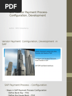 Vendor Payment Configuration in Sap