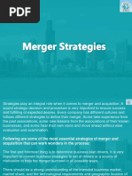 3. Merger Strategies and Motives