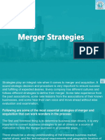 Merger Strategies and Motives