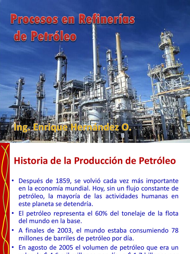 Historia del Petróleo en el Mundo | PDF | Refinería de petróleo | Petróleo