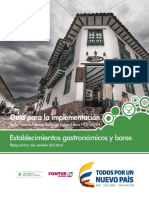 Guia de Implementación de La NTS-TS 004. Establecimientos de La Industria Gastronomica PDF