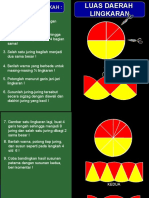 Luas Lingkaran DG Pendekatan Persegi Panjang