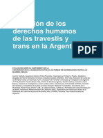 Situacion DDHH Travestis y Trans en Argentina