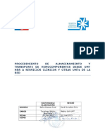 APTr 1.2 Procedimiento de Almacenamientoy Transporte de Hemocomponentes Desde UMT A Servicios Clínicos y UMT S de La Red en HRR V1 2015